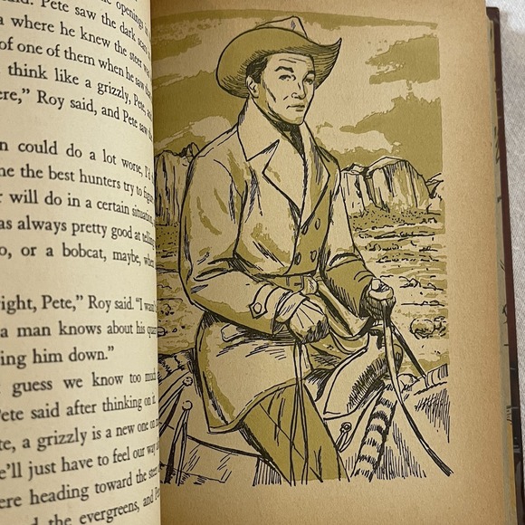 Vintage Roy Rogers The Enchanted Canyon Hardcover Book 1954 by Jim Rivers - Picture 9 of 13